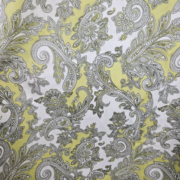 Cupshe Womens M Halter Neck Mini Dress Shoulder Tie Yellow & White Paisley Print - Picture 5 of 6